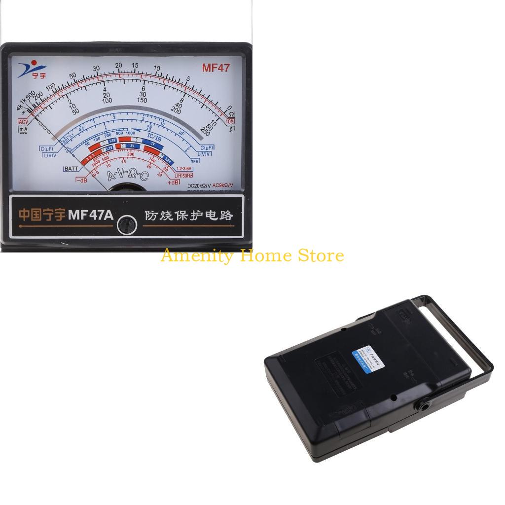F26C High Accuracy Analog Amperemeter  Ammeter Monitor Volt Pointer Type Mechanical Current Pointer Instrument DC Panel Meter