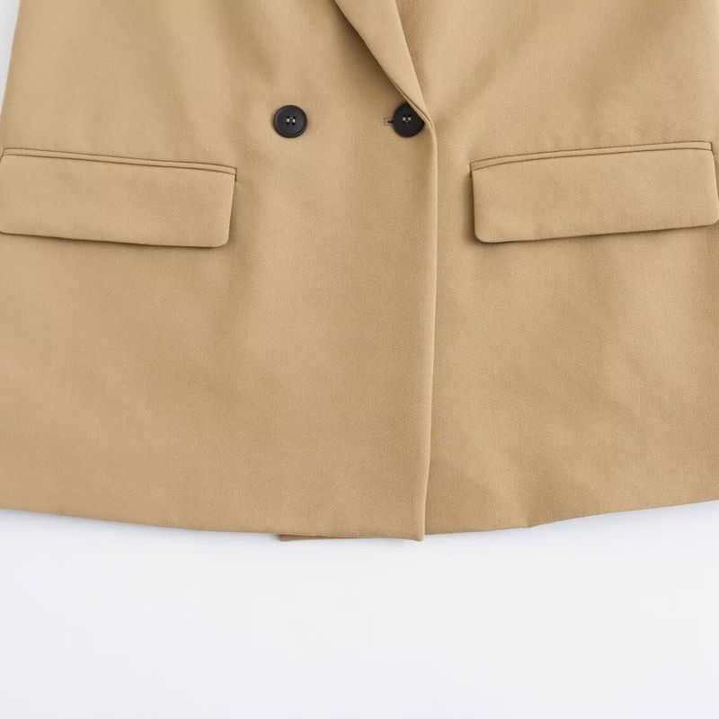 Araltay New Arrival Fashion Style Women's Clothing Fashion All-Match Pure Color Profile Double Breasted Suit Outwear 2753122