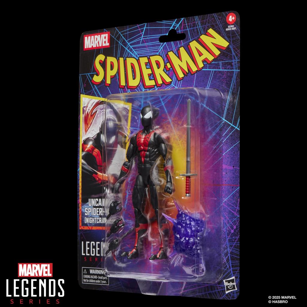 Hasbro Marvel Legends Series Uncanny Retro Blister Packaging Comics Collectible Action Figure G2352 Authentic Spider-Man (Nightcrawler)