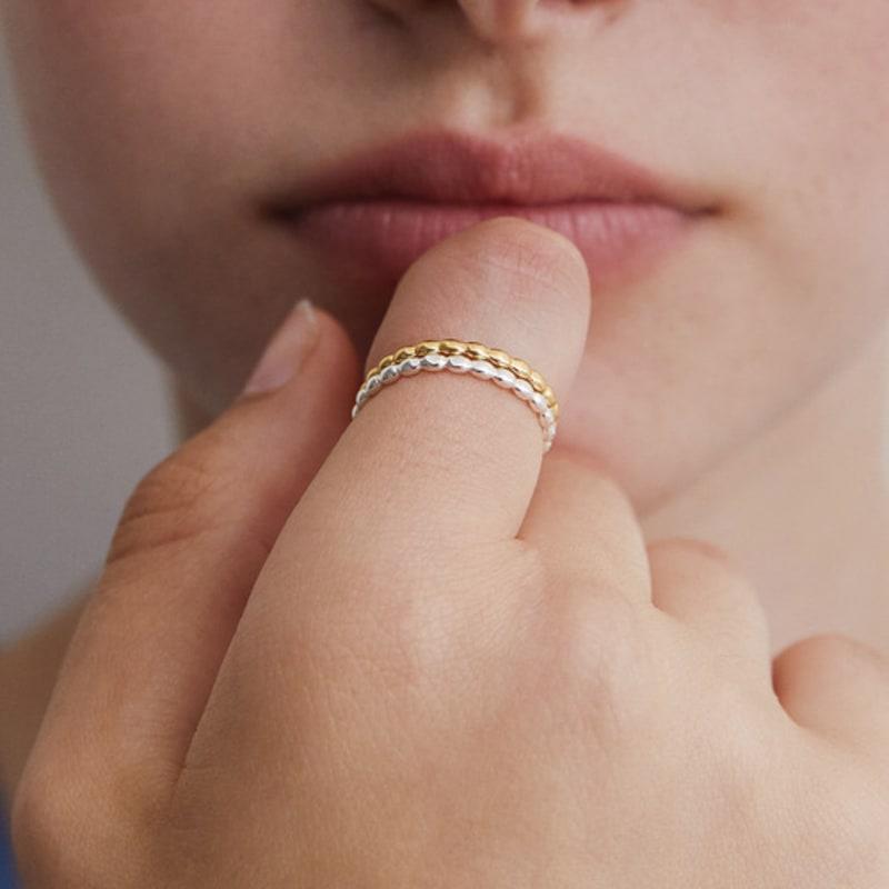 TATIANA (Silver 925) Egg Line Ring CR1831