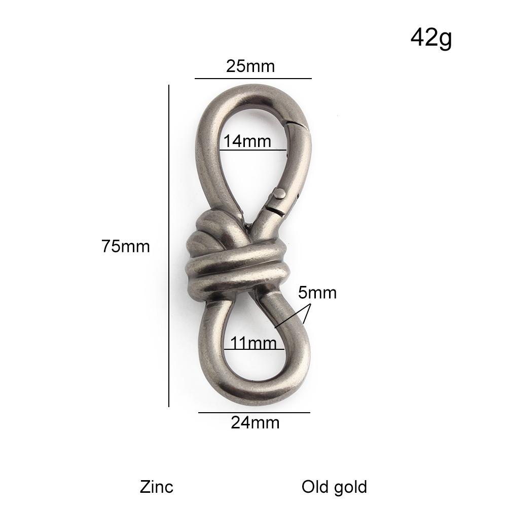 2pcs Bag Extension Buckle Shortening S Type Shape Clasp Chain Length Adjusting Buckle DIY Chain Bag