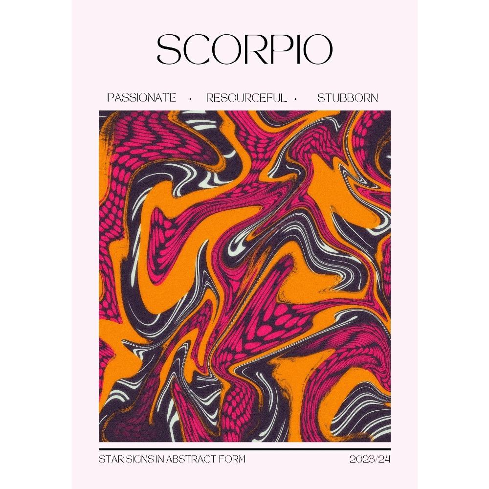 Unique Abstract Zodiac Posters Water Signs Astrology Gemini Prints Canvas Painting Spiritual Wall Art Pictures Home Room Decor
