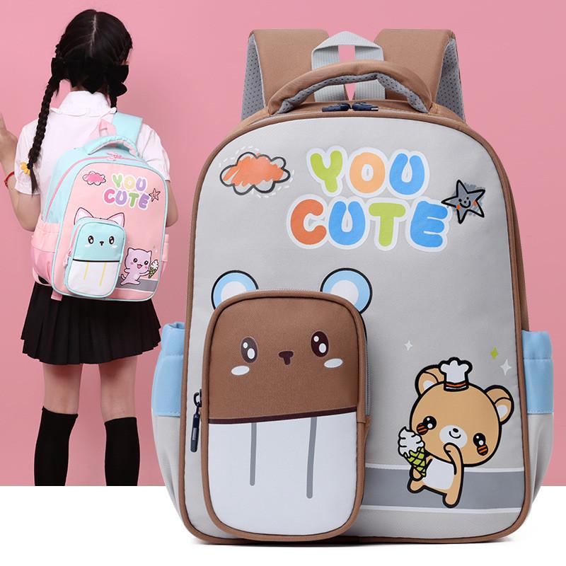 Trendy 2024 Summer Fashion Comfortable Versatile Backpack For Kindergarten Kids Lightweight Nylon Cartoon Design