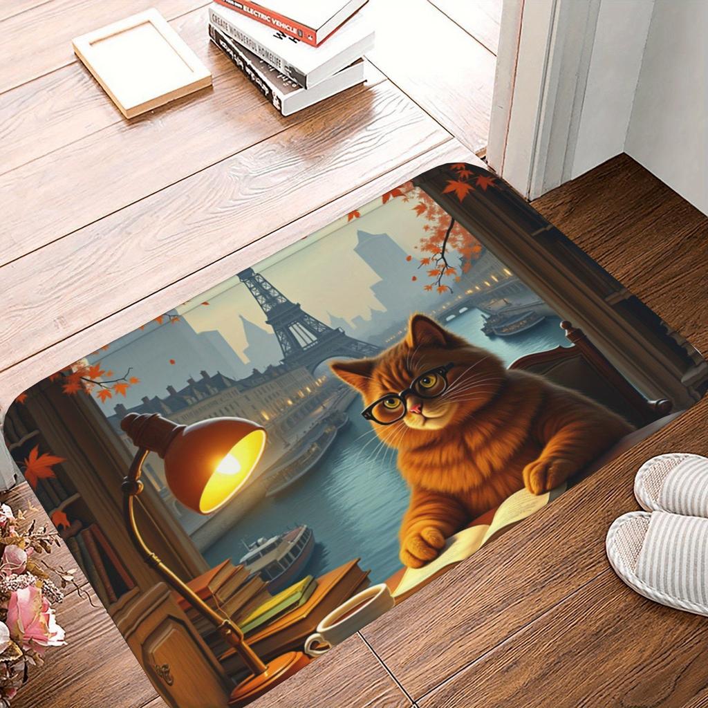 1PC Rainbow Gradient Roses Kitchen Rug Non-Slip Door Mat Pop Design Bathroom Rug Bath Mat Carpet for Home Sink Laundry Decor