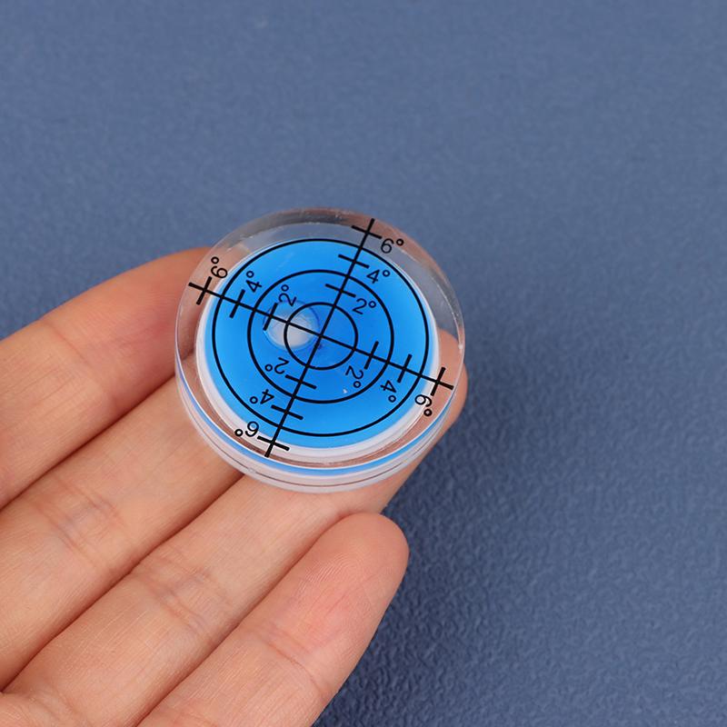2 Stück 32 mm Libelle Oberflächen-Gradmarkierungs-Wasserwaage Rundes Messgerät Acryl für Bau Handwerkzeuge Teile