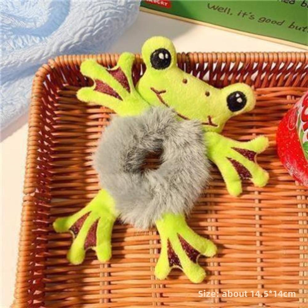 Clothing Women Fashion Plush Hair Tie Cute 3D Animal Tie Hair Head Rope Ponytail Holster