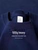 500g Heavyweight Pure Cotton Unisex Short Sleeve T-Shirt - Solid, Thick, Non-See-Through, Loose Fit, Plus Size