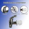 Complete 8Pcs Brewing Tap Set With Lock Nut And Extra Sealing Tape For Secure Installation On Various Container