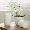 Nordic Thickened Lazy Desktop Vertical Stripe Round Pot: Phalaenopsis & Tiger Pothos Plastic Hydroponic Anti-Ceramic Flower Pot