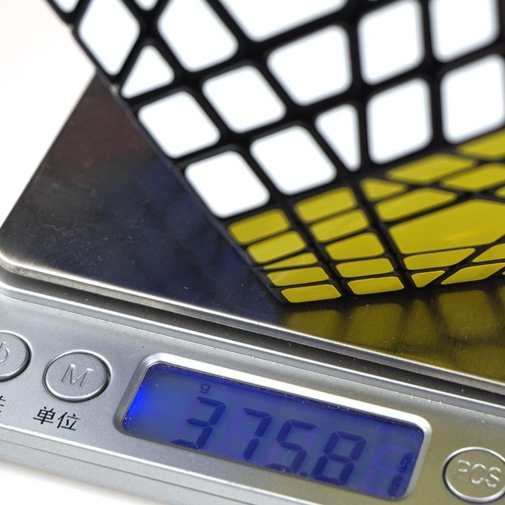 Hann Megaminx Pyraminx Speed Cube 2x2 3x3 Kilominx Megaminx Pyramid Dodecahedron Black Magic Cube Puzzle Games Twist Fidget Toys (5x5 Megaminx Black)