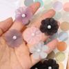 10pcs Cored Flowers Clothing Decoration Artificial Flower Pearl Stamens Clothing Patch  Hat