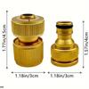 Aluminum Alloy Hose Quick Connector Quick Connect Drip Irrigation Connector  for Garden Pipes