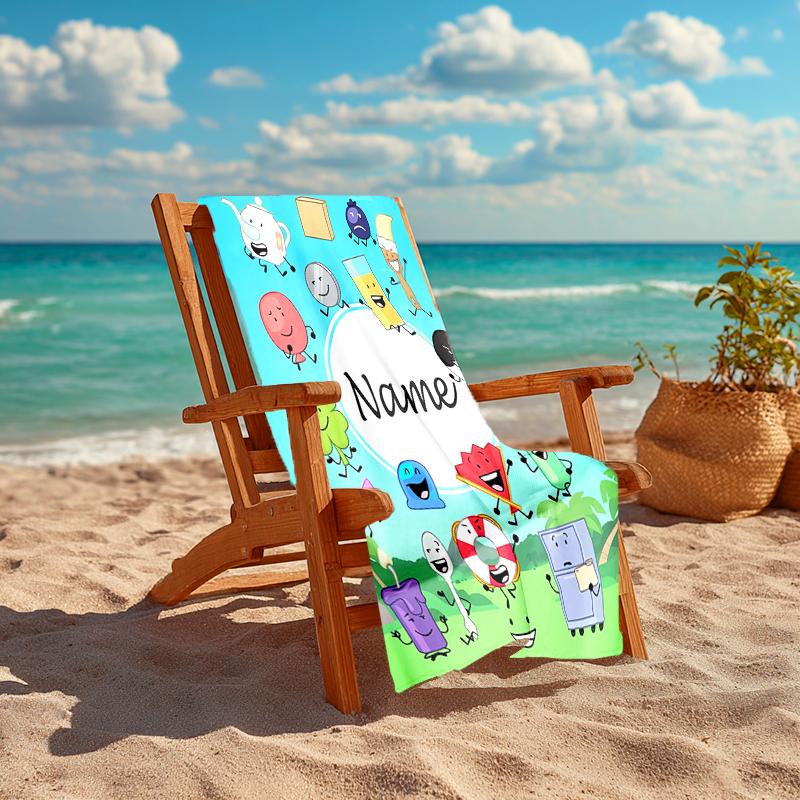 Personalized Customized Proof Beach Towel with Nanimate Insanity Pattern - Soft, Absorbent,quick-drying,perfect Swimming,camping&bathing