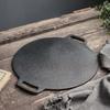 Tigaie de prăjit cu înveliș de 10,2/11/11,8/12,6/13,4 inch cu mânere, plită rotundă din fontă, antiaderentă pentru casă, petrecere, călătorii și exterior