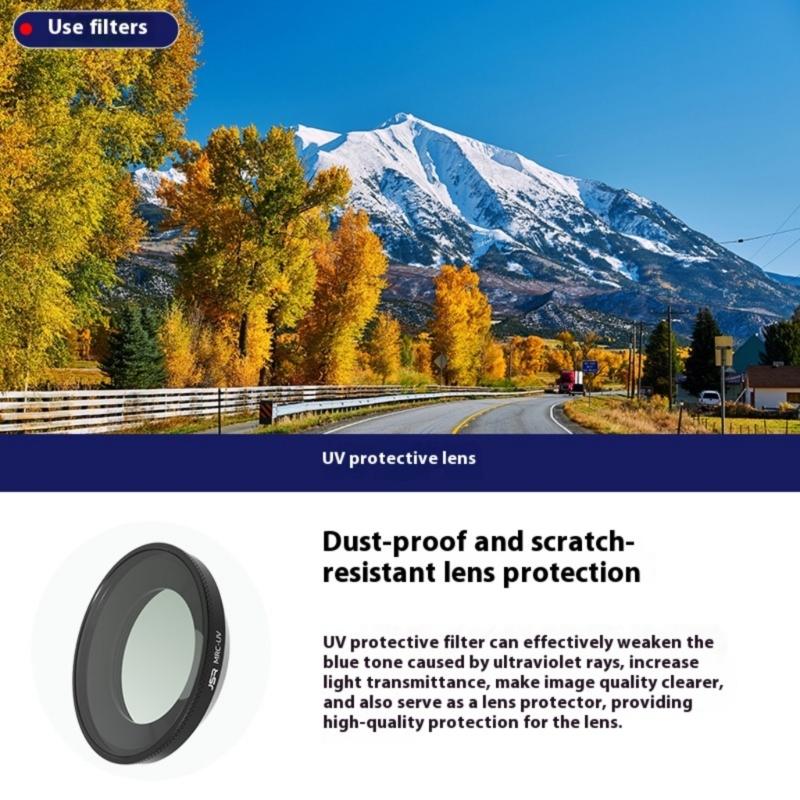 Scratch Resistant Lens Filter for Action Cameras Quick Change CPL ND8 ND16 ND32 ND64 ND8PL Star NIGHT Film Filters