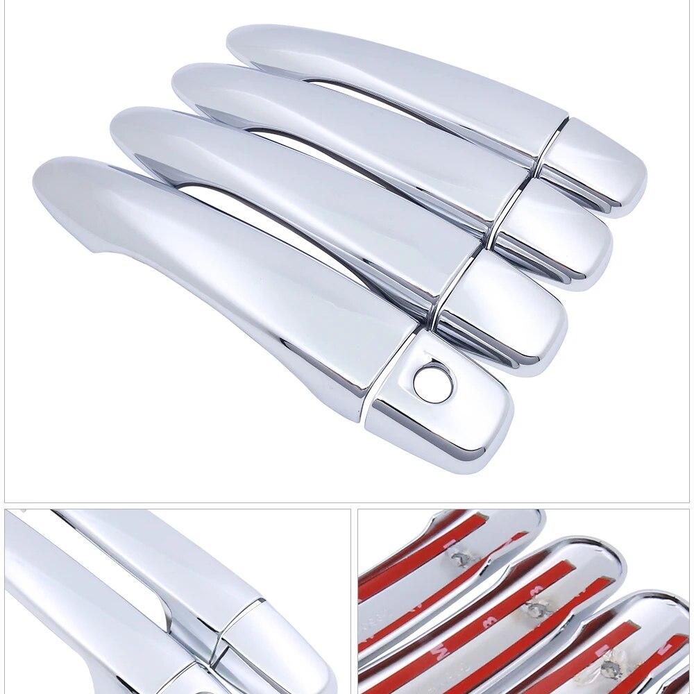 for Nissan Kicks P15 2016~ Luxurious Chrome Exterior Door Handle Cover Car Accessories Stickers Trim Set of 4Door 2017 2018