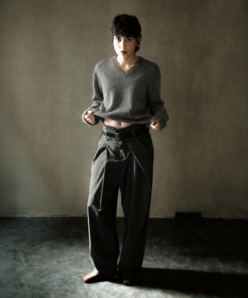 HERY Twist Trousers_Gray