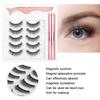 Magnet Falsche Wimpern Magnetische Flüssigkeit Eyeliner Pinzette Wimpern Make-Up-Tool Set (#051)
