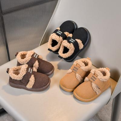 Kinder-Board-Schuhe mit Fleece-Futter | Modische Winterstiefel für Jungen & Mädchen Lässige Kinderschuhe Bequeme Wanderschuhe