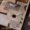 RetroStory Mini Mail Series: 20 Sheets of Creative Decorative Stickers and Collage Envelopes