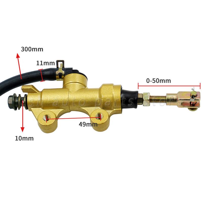 Motorcycle Rear Brake Master Cylinder Pump For Kawasaki ZZR400 ZZR600 ER-6N KL650 ZR250 ZX900 ZX400 ZX600 Ninja EX650