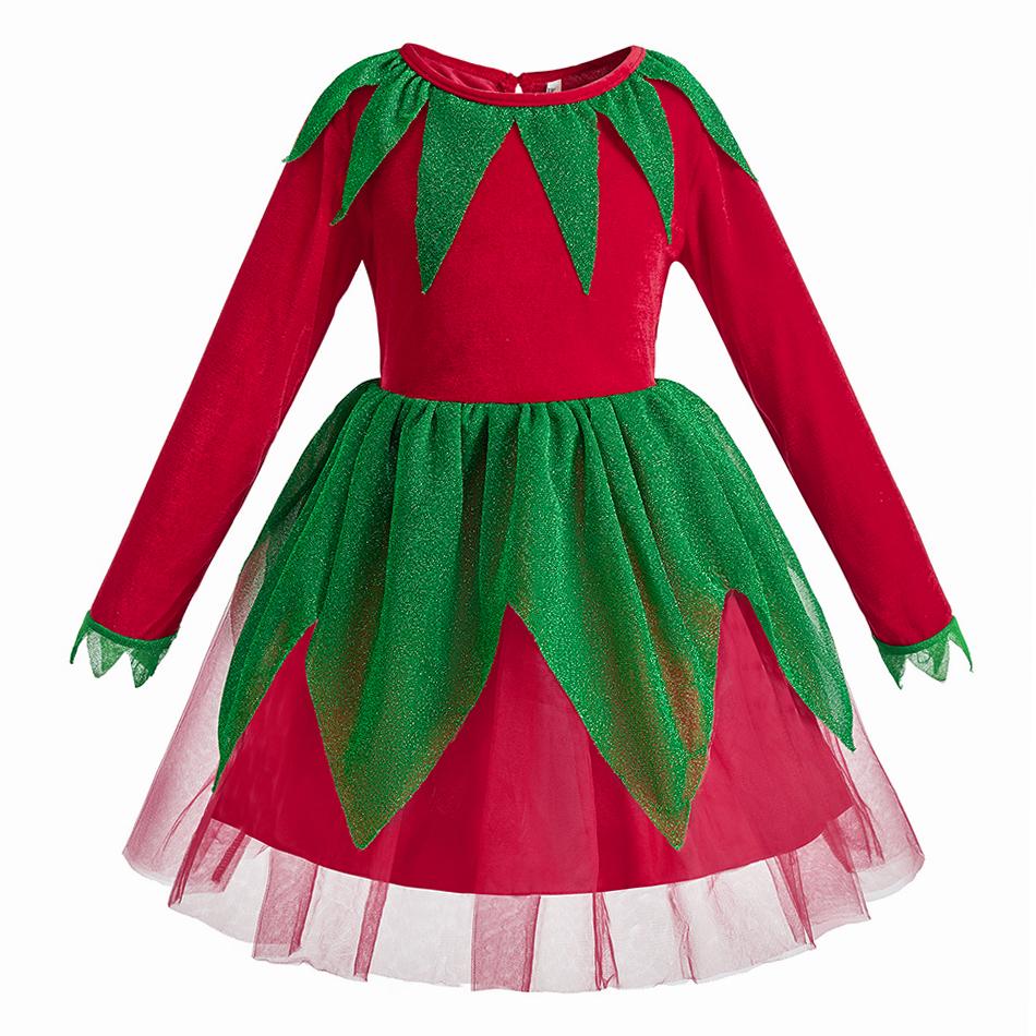 2026 Boys Tops Set Child Christmas Gift Carnival Party Dress Kids Halloween Elf Cosplay Costumes Suit Baby Girls Clothes Sets