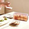 Kichvoe Airtight Toast Container Clear Food Fresh Keep Box for Fruits Snacks Medium Long Fridge Organizer for Kitchen Storage