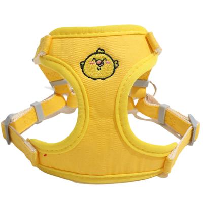 Z Vest Type Out Child Dog Walking Rope Chest Back Dog Strap Dog Cartoon Embroidery Chest Back Leash Pet Supplies