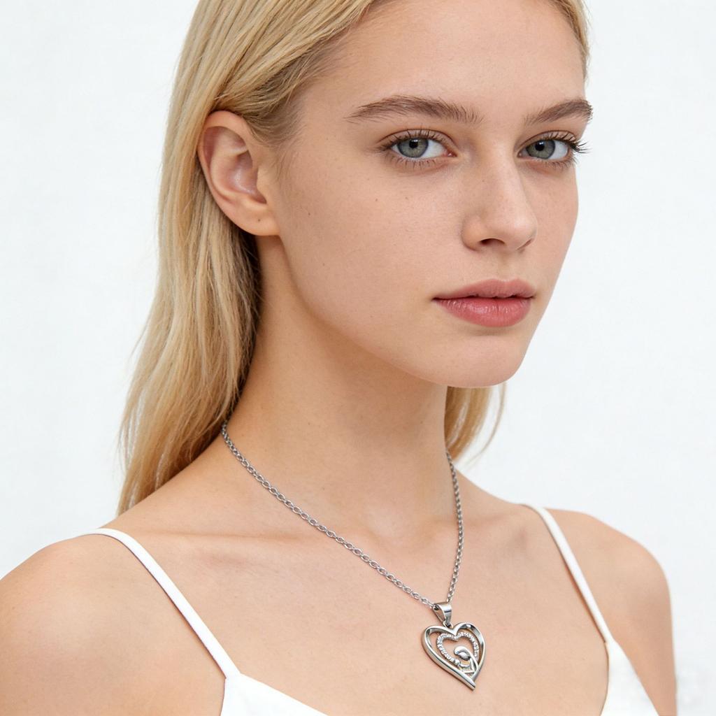 925 Sterling Silver Mother and Child Hug Necklace Female Love Pendant Collarbone Chain Versatile Premium Mother's Day Mom Gift