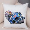 Cartoon Sport Motorcycle Cushion Cover Super Soft Short Plush Mobile Bike Pillow Covers Pillow Case For Sofa Home Car Pillowcase