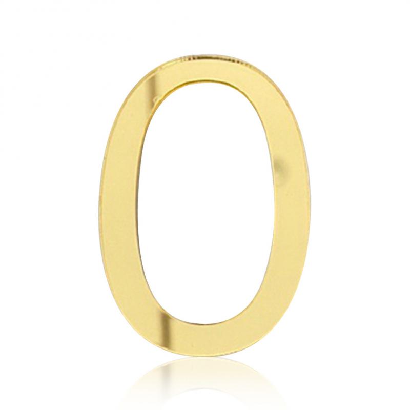 Samoprzylepna Płytka Numerowa 3D Plakietka Znak Brama Cyfra Numer Etykieta na Drzwi Hotel Plastik 0 do 9 Platerowanie Znak Domowy Adres Domu