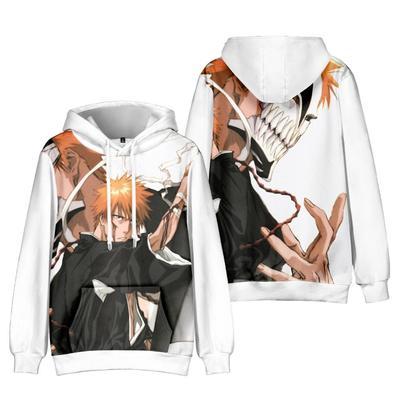 BLEACH Anime Hoodie Herbst Pullover Mode Unisex Langarm Lässig Streetwear Locker Outdoor Kleidung