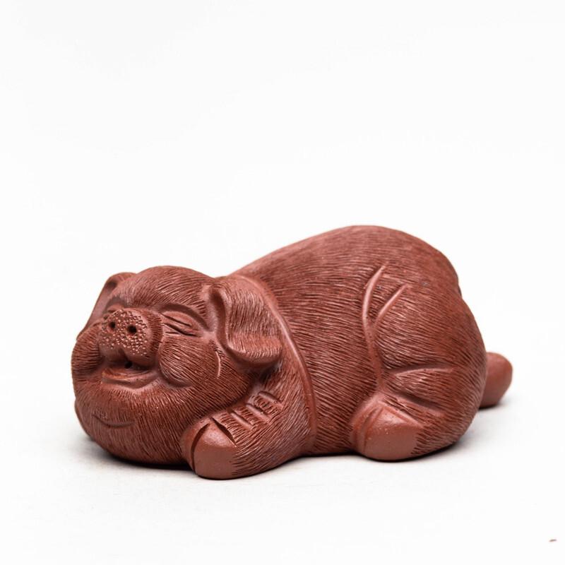Исинская Цзыша Зодиакальная Свинья Богатства Чайный Питомец Эстетика Чайные Игры Чайная Фигурка Игрушки для Игры Чайная Статуэтка Украшения Посуда Аксессуары