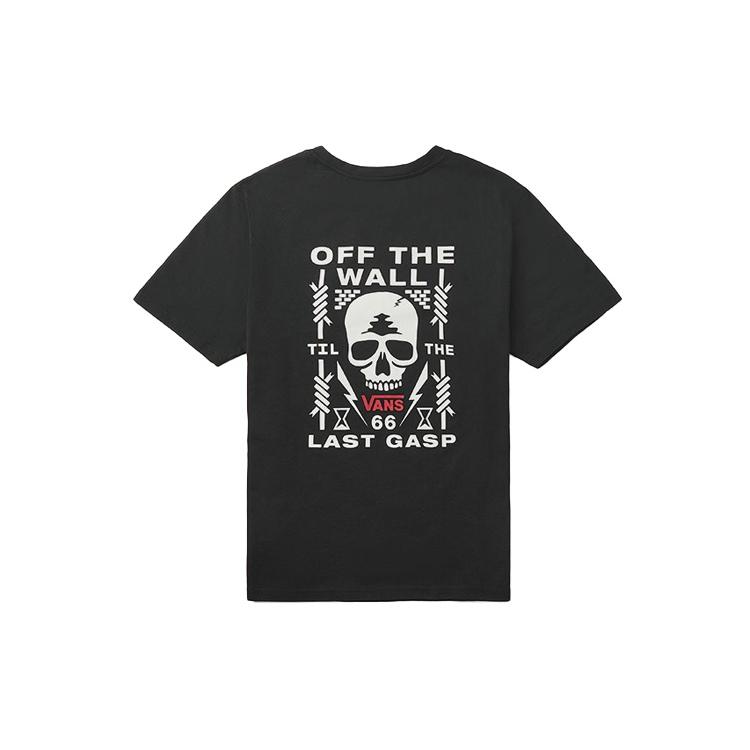 Vans T-Shirts Herren Schwarz Rundhals Mittlere Normale Passform VN0A48B2BLK