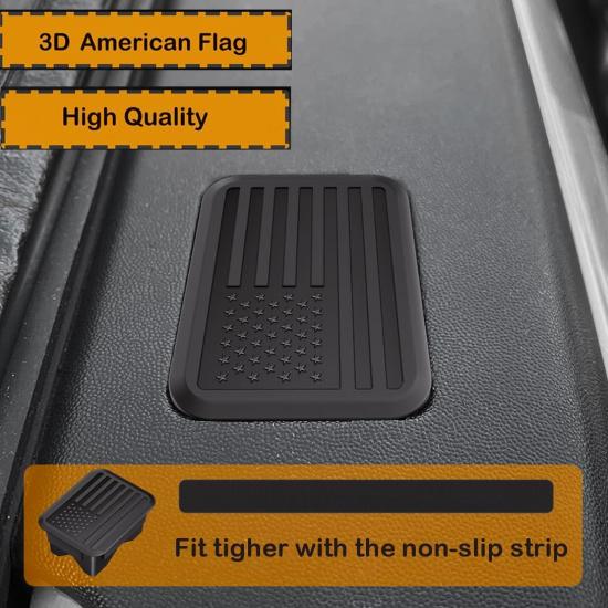 Ram 1500 Bed Rail Caps Covers, Stake Pocket Compatible with Dodge Ram -2024 2025Truck Tonneau Covers Accessories(Set of 2) (Black)