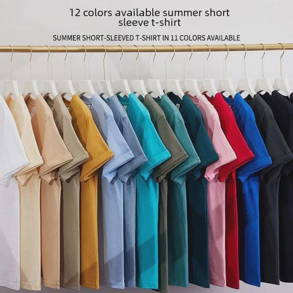 2024 Classic Solid Color Slim Fit Unisex Short-Sleeve T-Shirt
