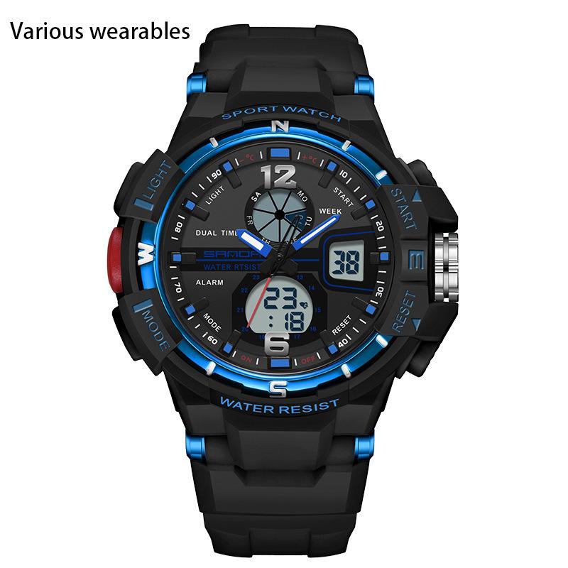 

Парные электронные часы многофункциональные для альпинизма на открытом воздухе светящиеся водонепроницаемые мужские и женские часы будильник парные часы