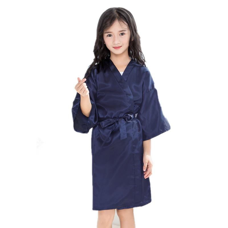 Halat de baie pentru copii Temperament confortabil și elegant Vegetarian Robă pentru copii subțire din imitație de mătase Cardigan subțire Robe Baby Runway Cardigan