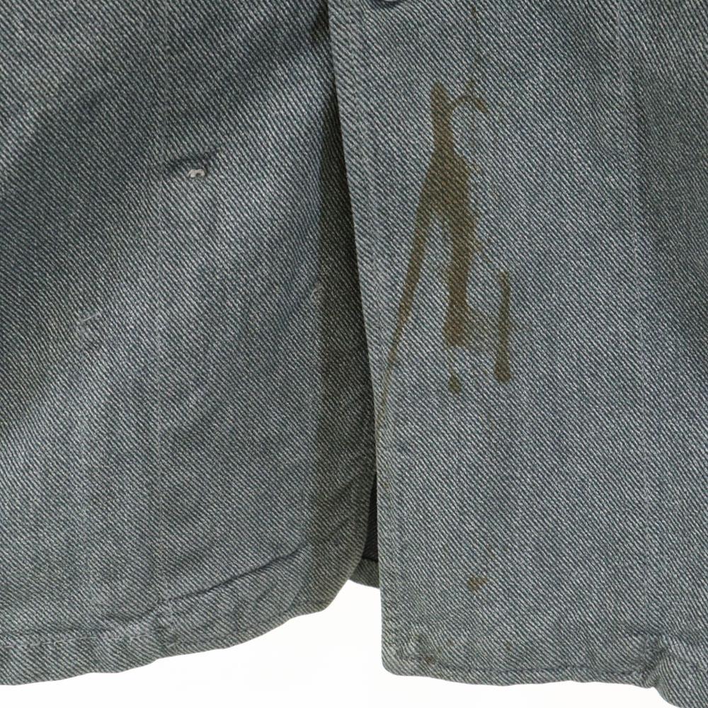 Swiss Army 30s 40s Vintage Prisoner Work Metal Buttons Denim Work Jacket Men's Used