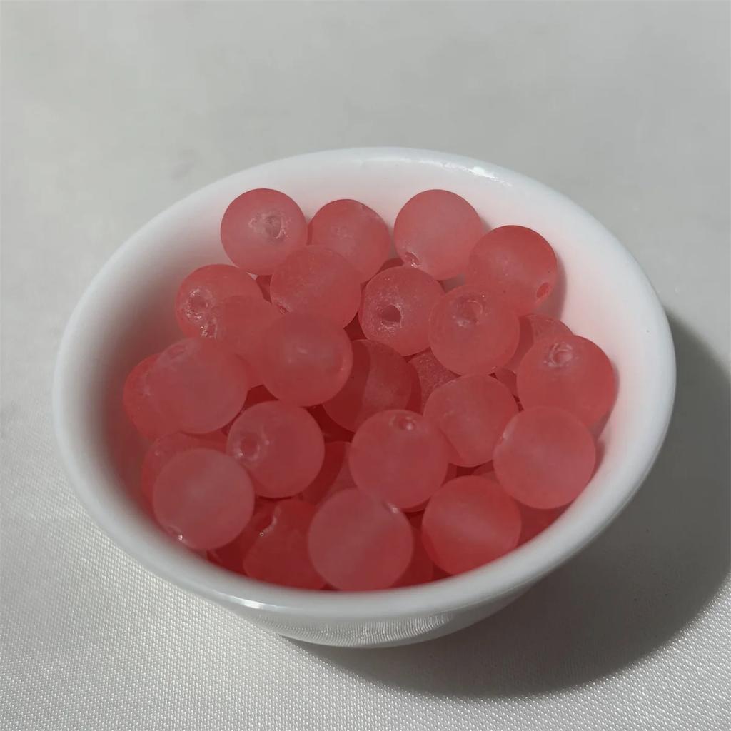 50Pcs 8mm Fun Candy Color Fashion Synthetic Exquisite Lilac Beads Faceted Purple Beads Bracelets Make Trend Jewelry Workmanship