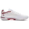Li Ning Rubber Soft Comfortable Non-Slip Breathable Low-Top Badminton Shoes Unisex Shoes White Red AYZU021-1