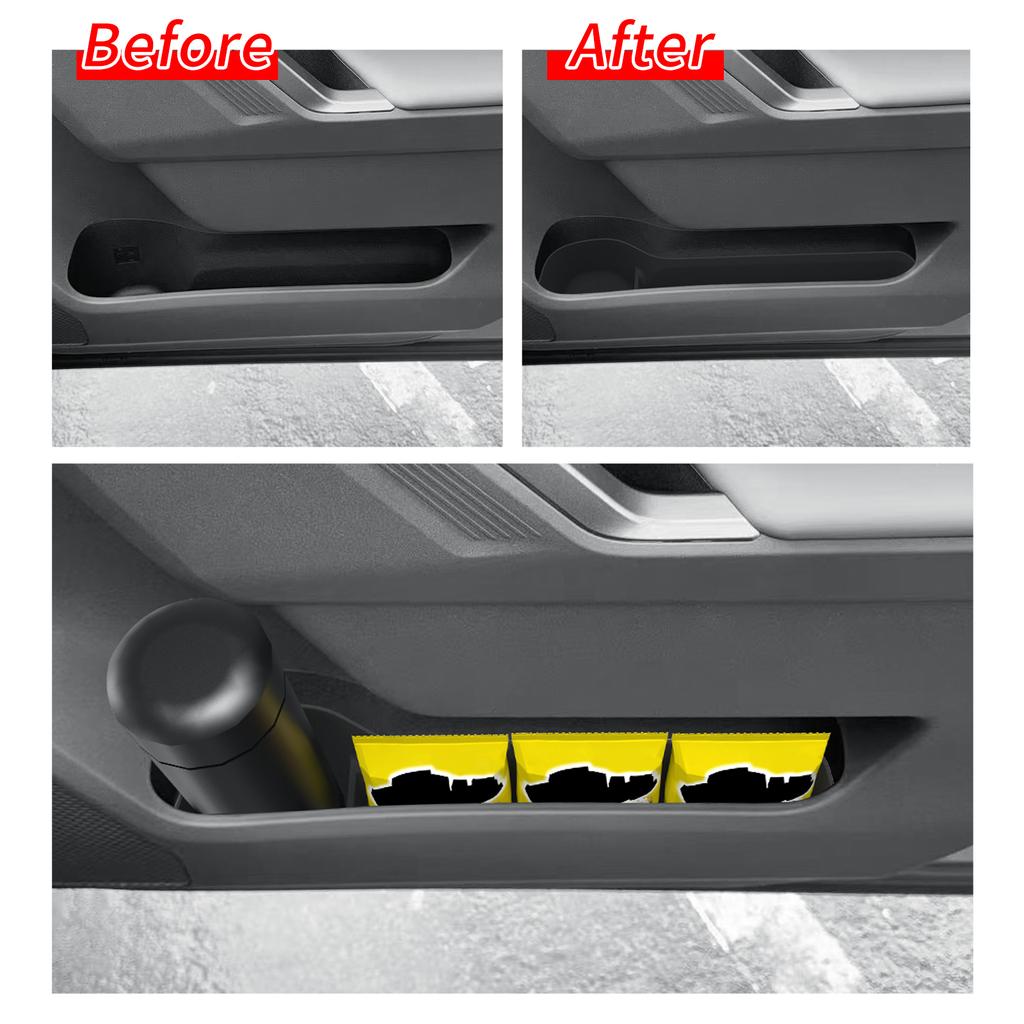 Smabee for Toyota RAV4 2026 Door Side Storage Box TPE Front Rear Door Handle Organizer Tidying Car Interior Accessories 4PCS