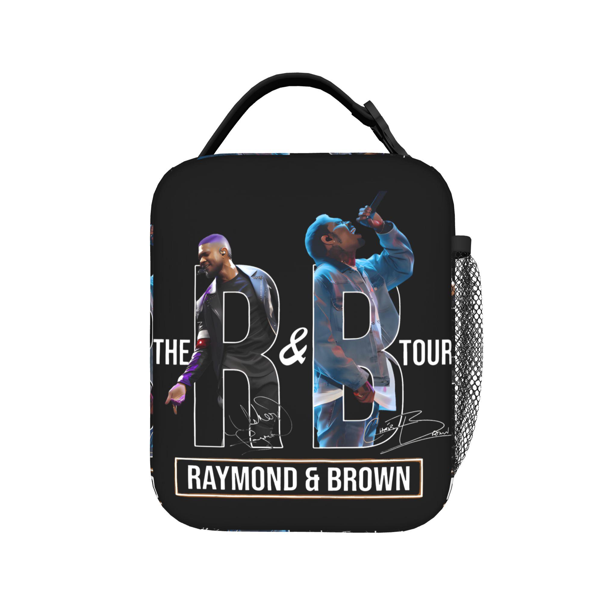Insulated Lunch Boxes Chris Brown Usher R&B Tour 2026 Storage Food Box New Arrival Cooler Thermal Bento Box For Travel One Size