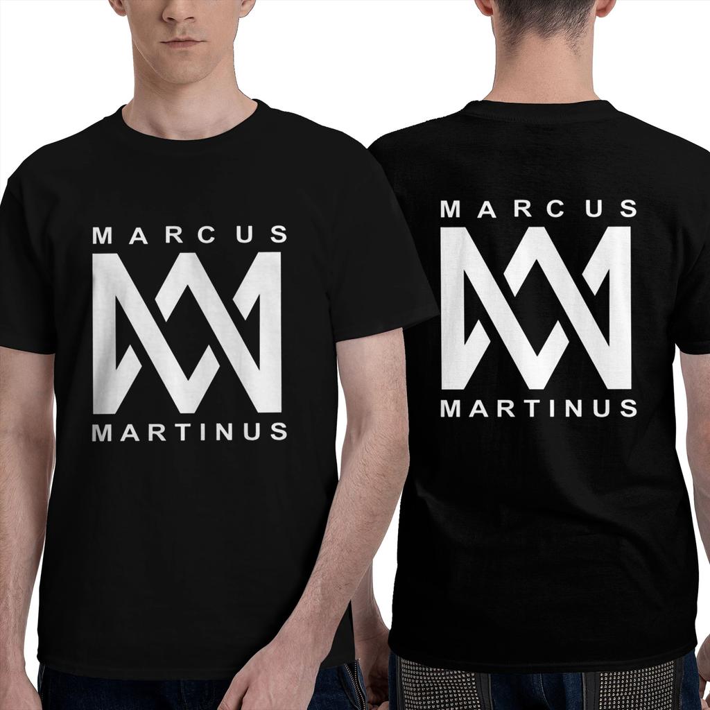 Marcus And Martinus Norway Unisex Tshirt Double Sided Plus Size T Shirts Unisexs Round Neck Cotton Tees Short Summer Male