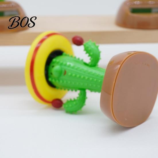 Solarbetriebene Autofigur Kaktus Schwingfigur, Tanzpflanze für Armaturenbrett Schreibtisch Helle Farbe Dekoration Regal, Lustiges Hüpfspielzeug Zuhause Büro Wohnzimmer