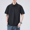 Summer Thin Short-sleeved POLO Shirt Men's Solid Color T-shirt Men's Lapel Thin Short T-top