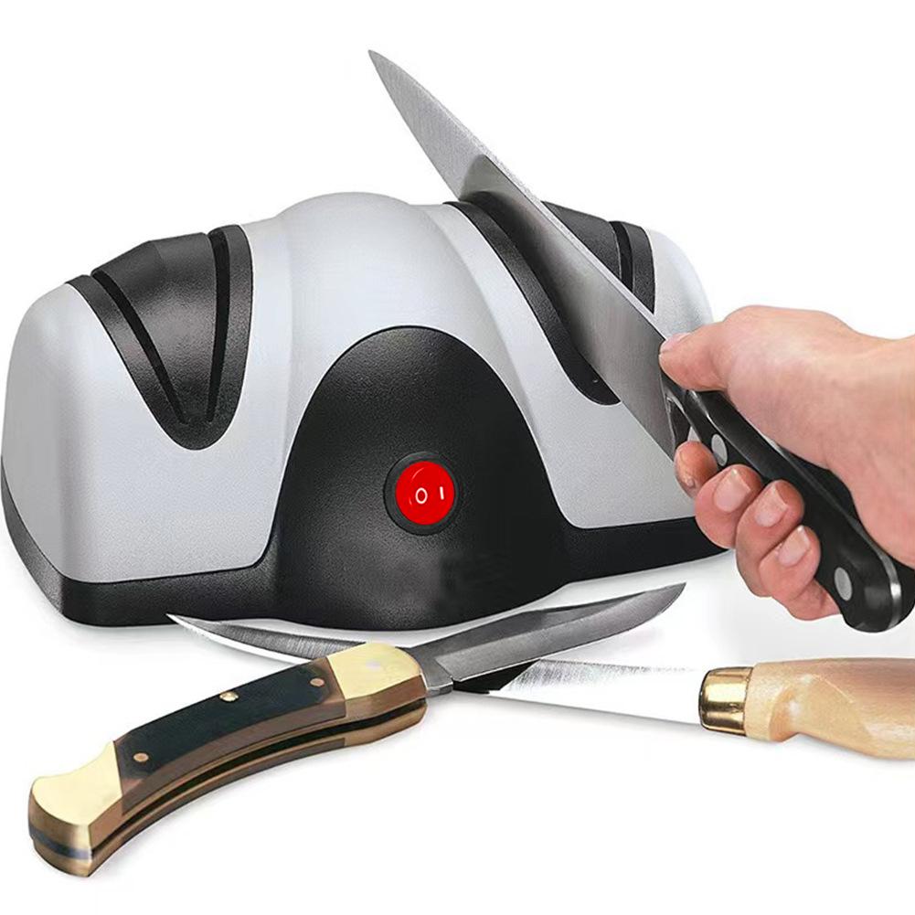 Electric Knife Sharpener Anti-Slip Professional Knife Sharpener Multifunction Household Fast Grind Knife Tool for Home Kitchen China Mainland