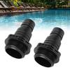 2 st ABS Pumpkopplingar 32 38 mm, SPS100 SPS75 SPS50 SPS25 Sandpump Pool Spa Ersättningsutloppsadapterkopplingar Svart