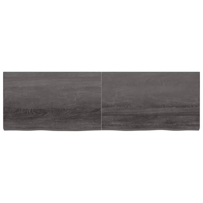 VidaXL Dark Grey Desktop 200x60x6 Cm Treated Oak Wood 3156463