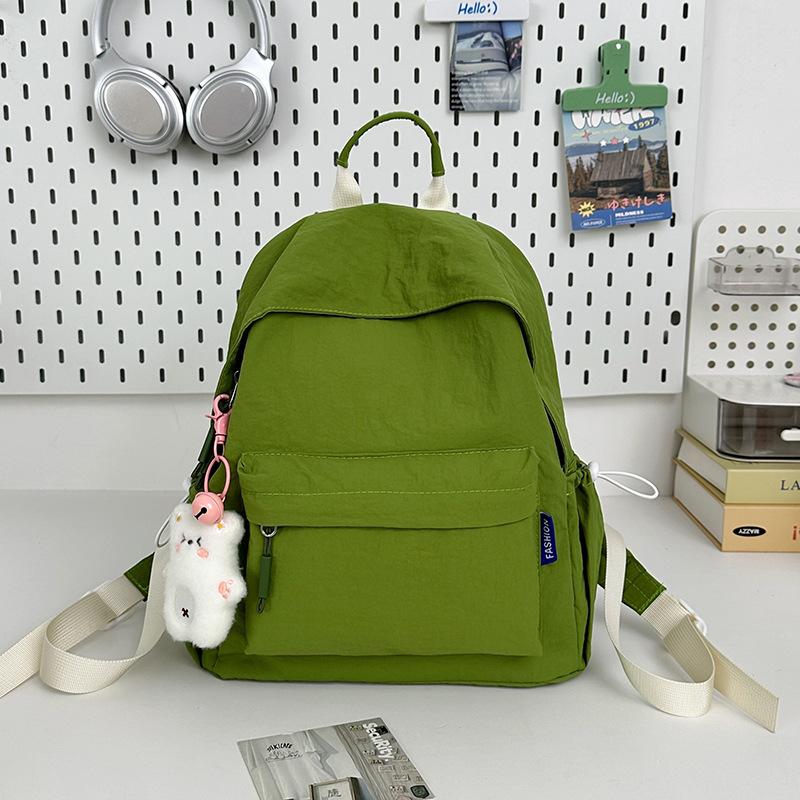 Simple Japanese backpack women 2025 new casual ins wind backpack junior high school student schoolbag